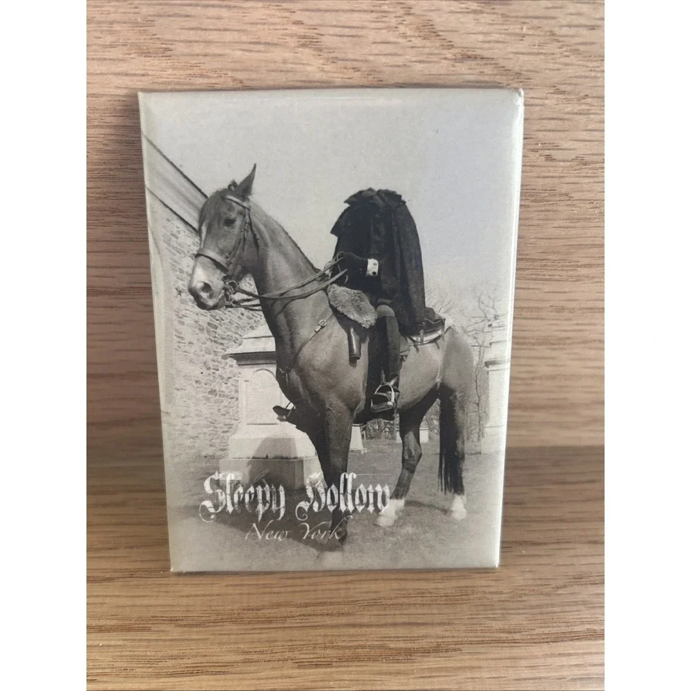 Sleepy Hollow New York Fridge Magnet  Headless‎ Horseman 2.5 X 3.5